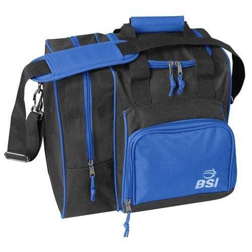 BSI Deluxe Single Tote Bowling Bag Blue Black.
