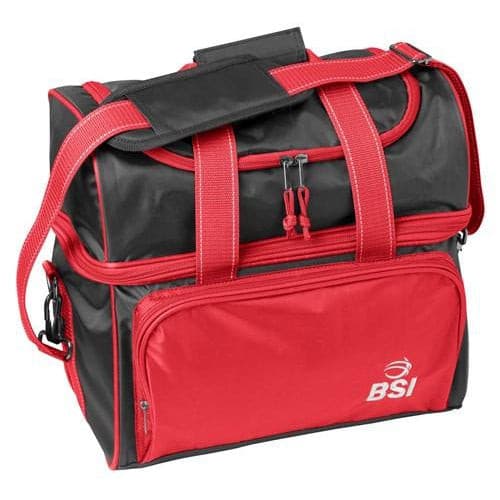 BSI Taxi Single Tote Bowling Bag Black Red