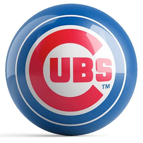 Ontheballbowling MLB Chicago Cubs Logo Bowling Ball.