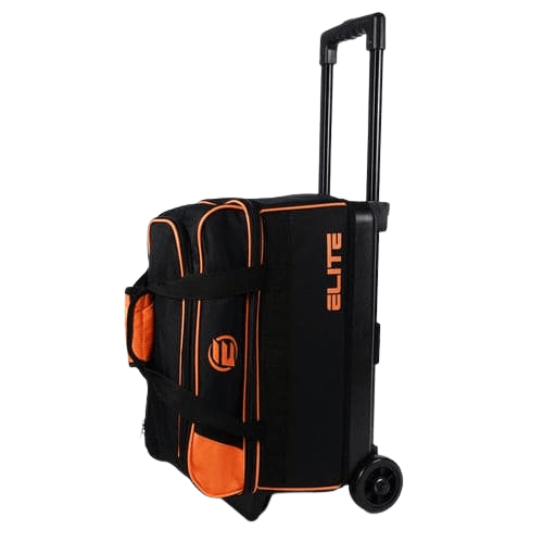 Elite Basic Double Roller Orange Bowling Bag
