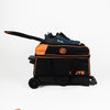 Elite Basic Double Roller Orange Bowling Bag.