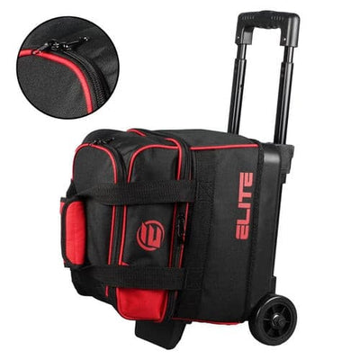 Elite Basic Single Roller Red Bowling Bag.
