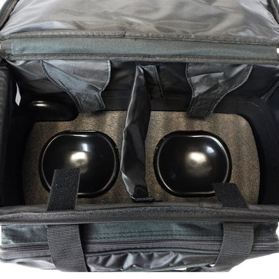 ELITE Deluxe Double Roller Bowling Bag Black