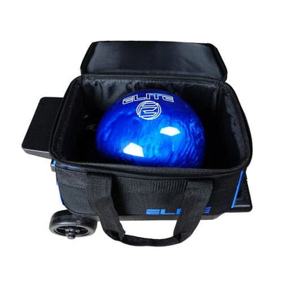 Elite Basic Single Roller Aqua Bowling Bag.