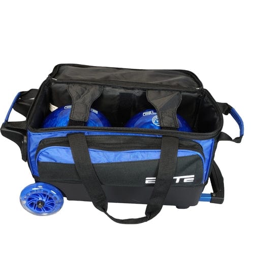 Ebonite Transport Triple Roller Bowling Bag (Blue)