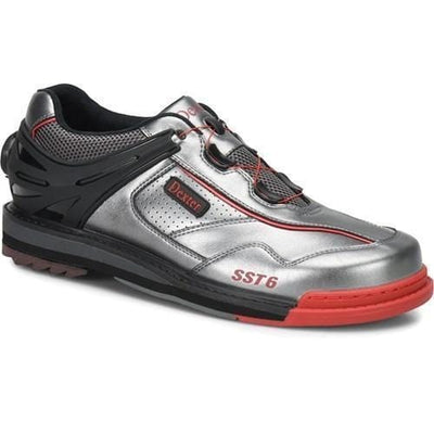 Dexter Mens SST 6 Hybrid BOA Grey Black Red Right Hand Bowling Shoes