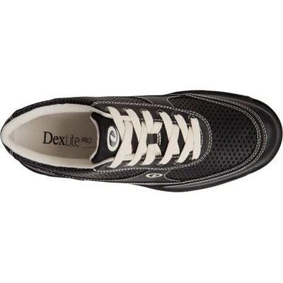 Dexter Mens Turbo Pro Black/Cream Wide Bowling Shoes-BowlersParadise.com
