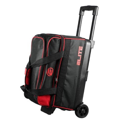 Elite Basic Double Roller Red Bowling Bag.