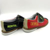 Eagle Men's Black/Red Hook and Loop Rental Bowling Shoes