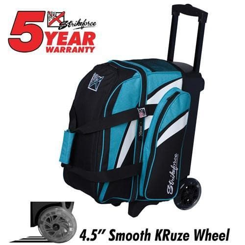 KR Cruiser Smooth Double Roller Teal Bowling Bag.