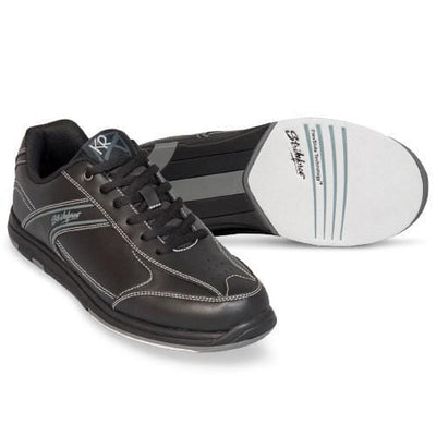 KR Strikeforce Flyer Black Bowling Shoes For Men With Non-Marking Rubber Outsole