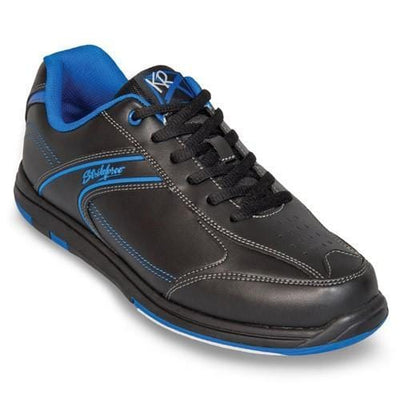 KR Strikeforce Flyer Black Blue Wide Bowling Shoes for men