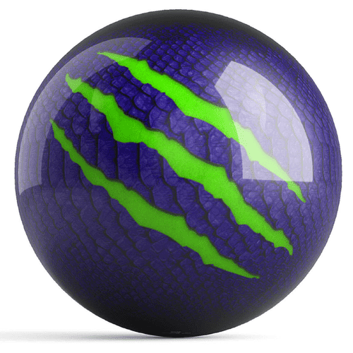 Ontheballbowling Motiv Primal Spare Purple/Lime Bowling Ball.