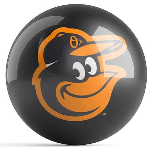 Ontheballbowling MLB Baltimore Orioles Logo Bowling Ball.