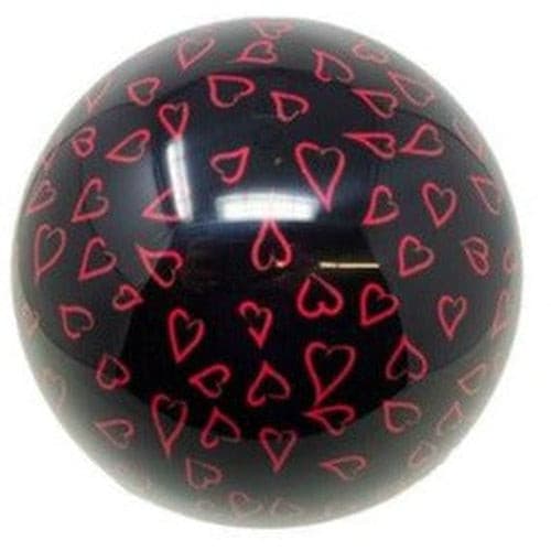 SaVi OTB Pink Hearts Polyester Bowling Ball.
