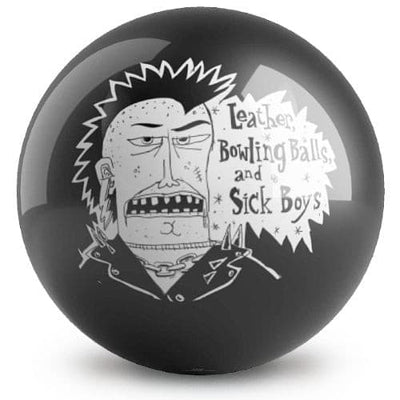 Ontheballbowling  Artist Dave Savage Stick Boys Bowling Ball.