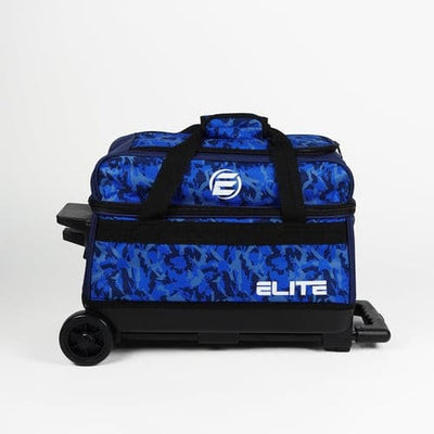 Elite Basic Double Roller Navy Camo Bowling Bag.