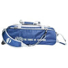 Vise 3 Ball Clear Top Tote Roller Navy Silver Bowling Bag